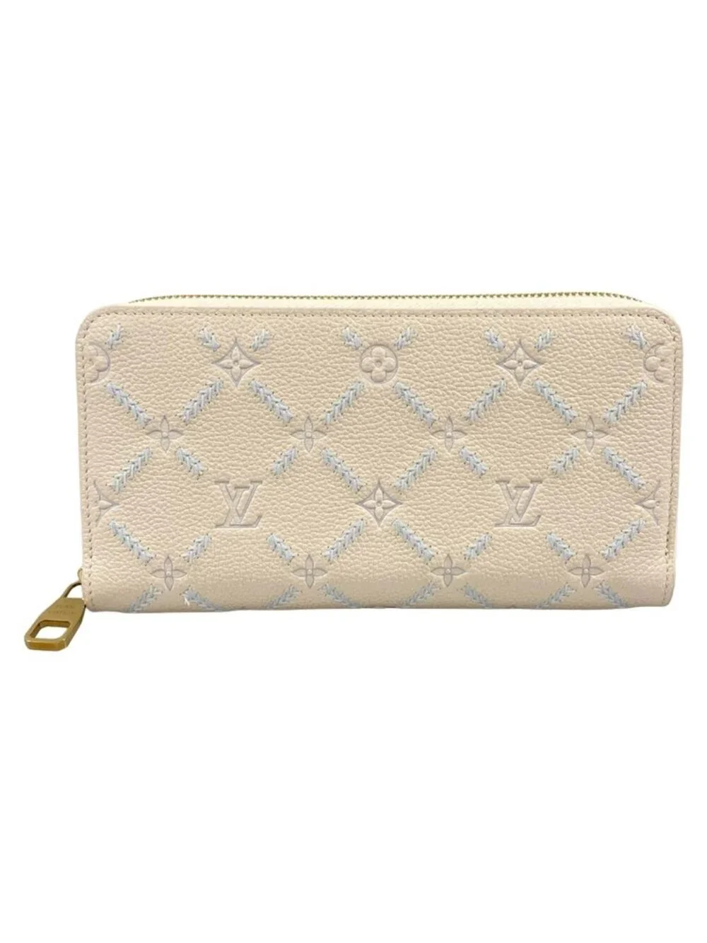 Louis Vuitton Wallet Zippy Quartz Couture Zip Around Leather Cowhide